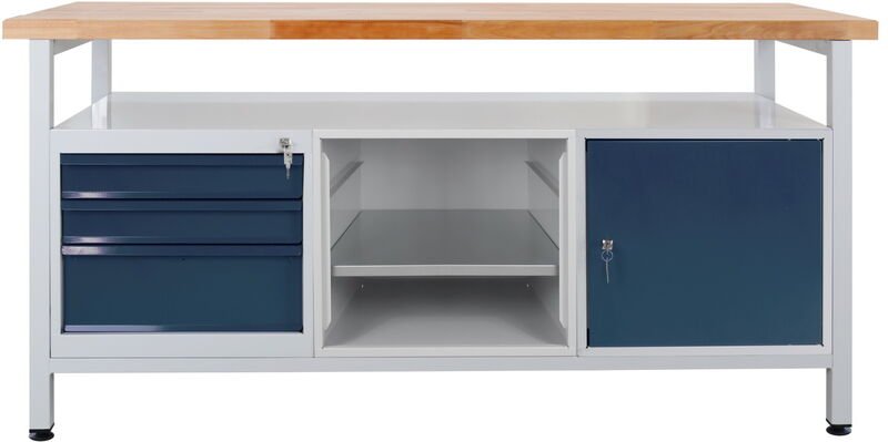 Montagetisch Werktisch Werkbank 3 Schubladen L1700xB600xH840 mm max. 500kg - ADB
