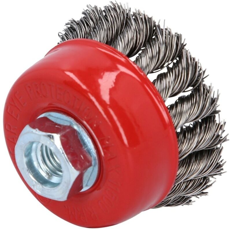 Rostfreie Stahldrahttopfbürste 0,5mm, ø 75mm