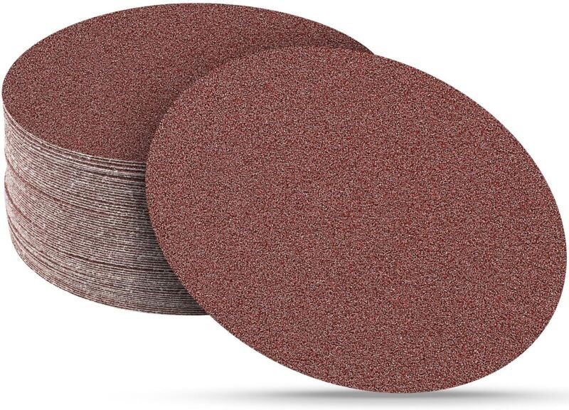 30 Schleifscheiben, 180 mm runde Schleifscheiben ohne Löcher, Körnung 80, geeignet für Wand- und Giraffenschleifer