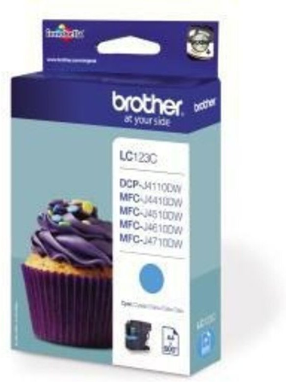 Tintenpatrone Originalzubehör LC-123C ca. 600 Seiten cyan