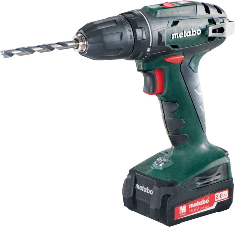 Metabo - bs 14,4V + 2x Akku + Koffer Akku-Bohrschrauber