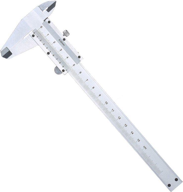 Decdeal - Edelstahl-Messschieber 0-150 mm, Schiebelehren-Messwerkzeug, Mikrometer-Innen- und Außentiefenmessung, Silber