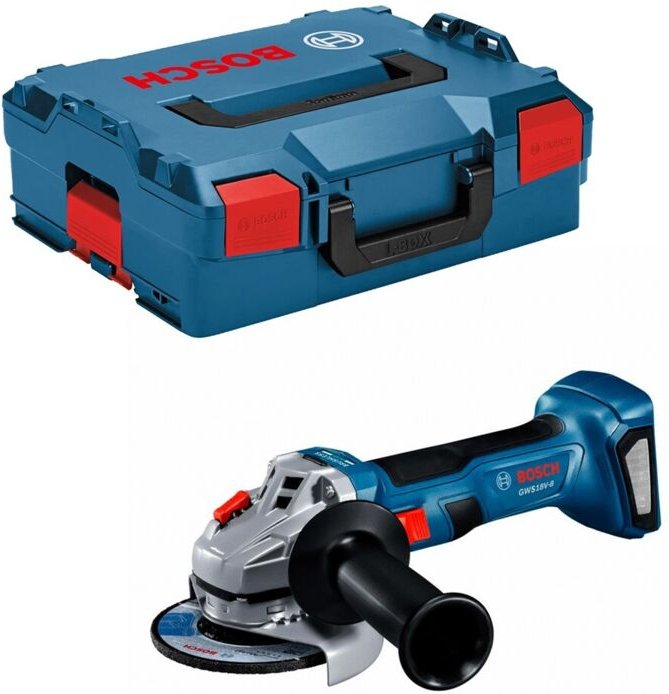 Bosch Akku-Winkelschleifer gws 18V-8 ohne Akku und Ladegerät in l-boxx