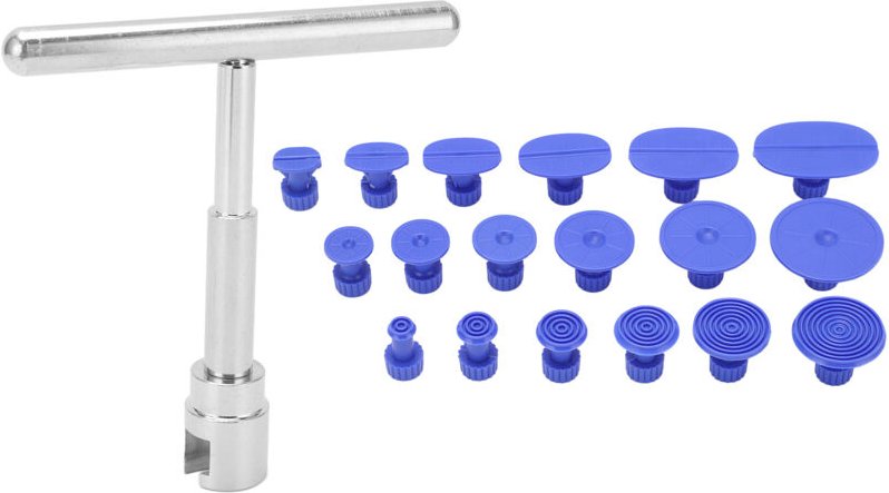 Ausla Paintness Auto-Dellenreparaturwerkzeug, 18-teiliges T-Bar-Dellenzieher-Set mit Zuglaschen für die manuelle Reparat...