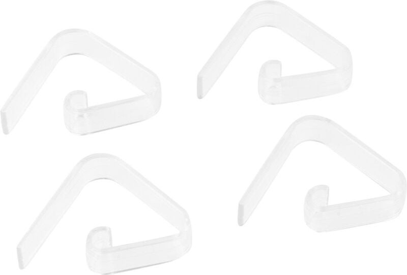 Fackelmann Tischdeckenklammern Kunststoff Tecno - 4 Stück Küchenutensilien