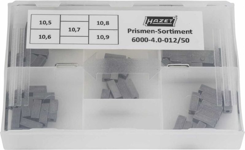 Hazet Prismen-Sortiment 10,5 / 10,6 / 10,7 / 10,8 / 10,9 mm, 6000-4.0-012/50
