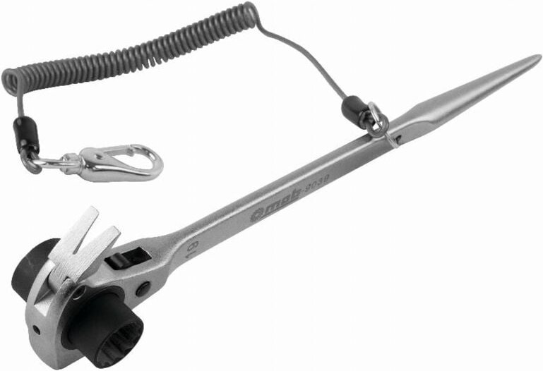 Mob Outillage - Gerüstratsche 4 in 1 - 19 & 22MM mit Handschlaufe auf Karte - mob - 9039191001