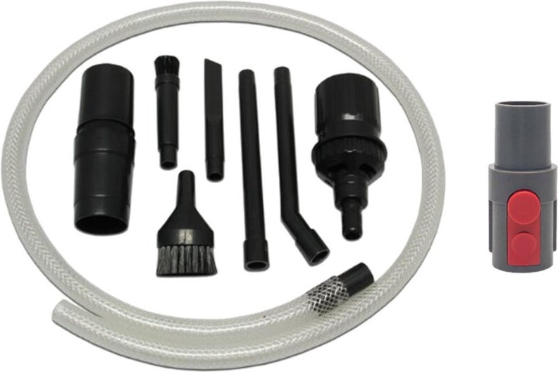 Trade-shop - Mini Düsen-Set / PC-Säuberungsset / Reinigungsset + Anschluss-Adapter für Dyson V11 Outsize, V15 Detect Abs...