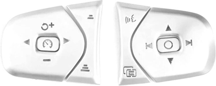 Tlily - 1 Set Auto Sstyling Lenkrad Taste Abdeckungen Trim Aufkleber für XC60 XC90 S90 S60 V90