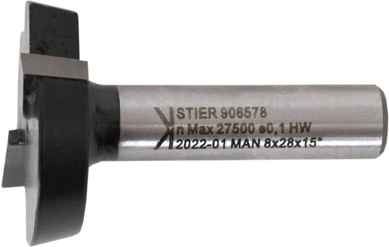 Planfräser hw 8 mm Durchmesser 28 mm nl 7,5 mm 5 Grad - Stier