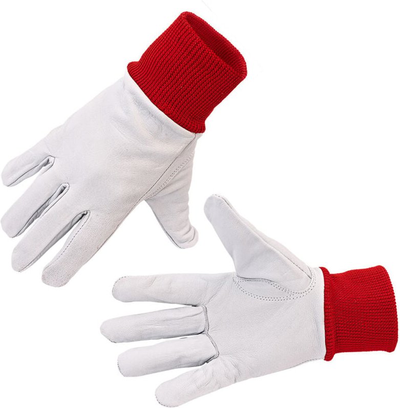 Arbeitshandschuhe Nappaleder mit Bund Größe 8 Profi Lederhandschuhe