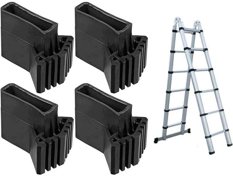 Stück, Ersatzleiterfüße, Gummileiterfüße, Leitersicherheitsfüße, Leiterschutzhülle, Leiterzubehör, für Teleskopleitern, ...