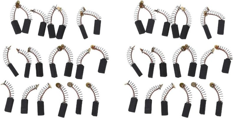 20 Paar 12,7 x 5,5 x 4mm Motor Kohlebuersten fuer Elektrobohrer