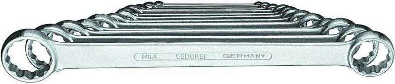 Gedore - Doppelringschlüssel-Satz 12-tlg., 6-32 mm, Ausführung nach din 837, 4-12