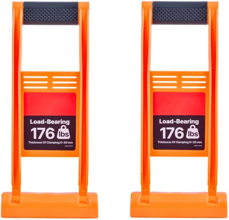 Mophorn Trockenbauträger, 2er-Pack Plattentragegriffe, ABS-Kunststoffwerkzeug mit 80 kg Tragkraft, zum Anheben und Beweg...