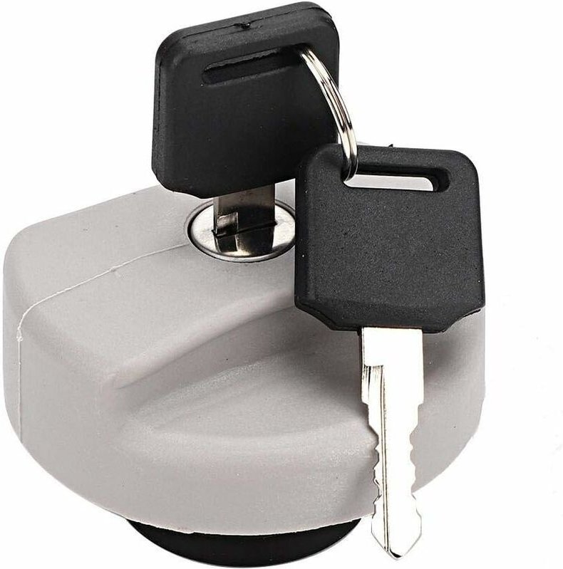 Tankdeckel für Vauxhall Opel, grauer Tankdeckel mit abschließbarer Abdeckung und Schlüsseln 1702834 93224461, passend fü...