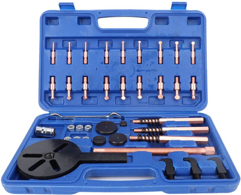 Werkzeugsatz zum Ausbau von Radlagerinnenlagern, Radlager-Innenlagerabzieher, universeller Kugellager-Ausbausatz mit 6 A...