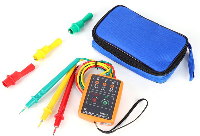 SM-852B Drehstrom-Drehrichtungsanzeiger-Prüfer 60 V600 V AC 20 Hz-400 Hz