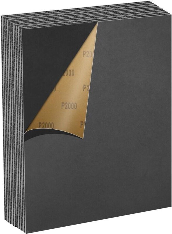 Schleifpapier-Set, Körnung 2000, 13-teilig, 23 x 28 cm, wasserfestes Schleifpapier für Autos, Metalle, Wände, Holz, Möbe...