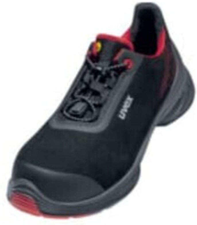 Uvex Sicherheitshalbschuhe S3 SRC uvex 1 G2 aus Mikrovelours, uvex xenova Kunststoffkappe, Weite 11, Größe 52