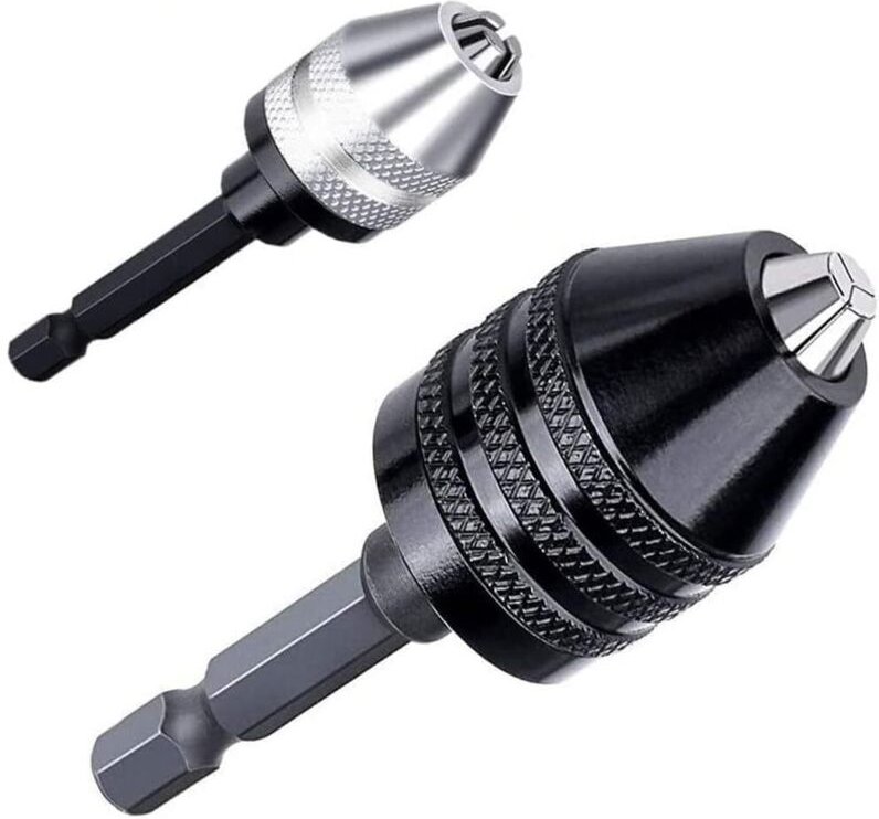 Satz mit 2 1/4"-Sechskant-Bohrfutteradaptern für Schlagschrauber (0,6-8 mm, 0,3-3,6 mm)