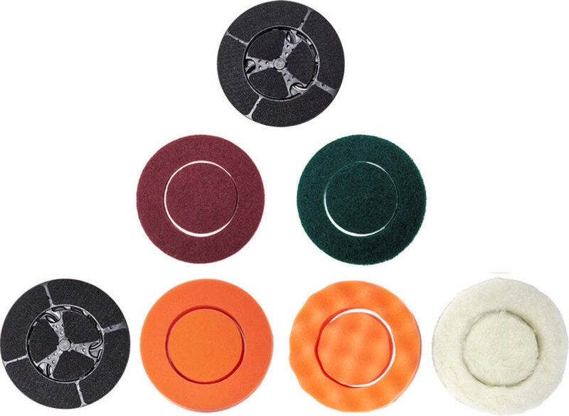Twin Brush Polierscheiben- und Scheuerschwämme-Set