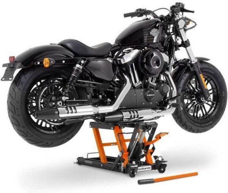 Moto Pont Hebebühne Scheren ConStands Mid-lift L Hydraulikbrücke für Chopper 680kg orange