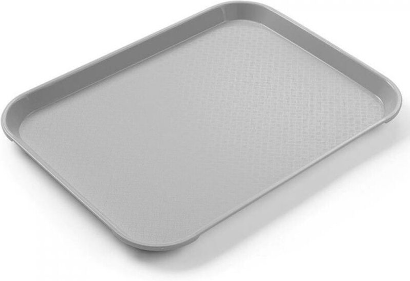 Kleines Fast-Food-Serviertablett aus Polypropylen GRAU Hendi 878705