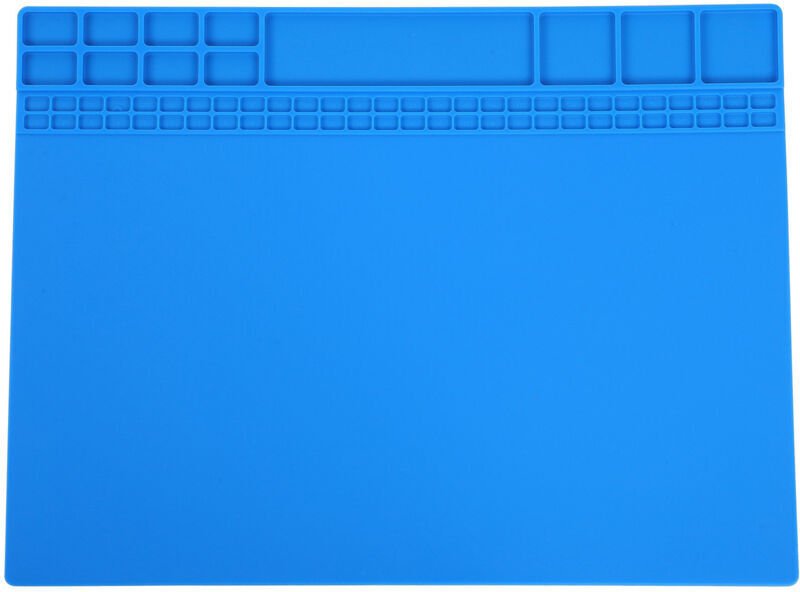 Hitzebeständige magnetische Silikon-Reparaturmatte für Computer, Handys und Lötstationen, 405 x 305 x 8 mm