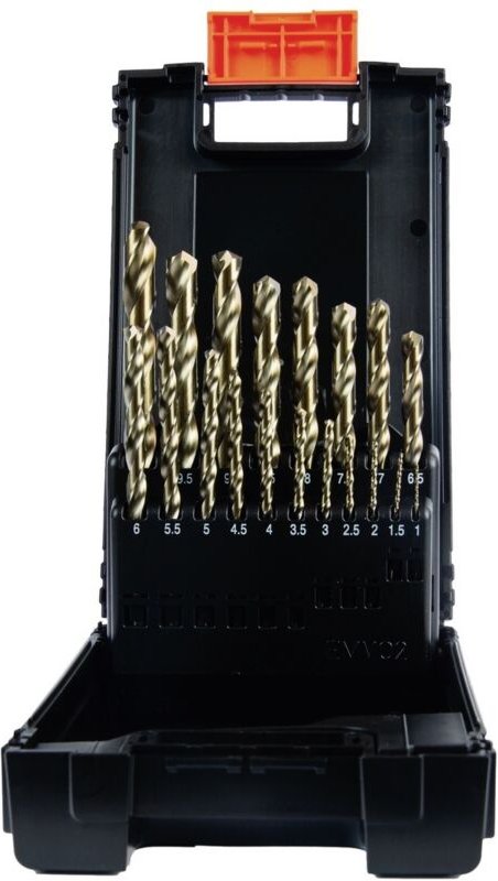 Projahn Kunststoff Kassette DIN 338 Typ Co8% N-HD 19-tlg. 1 - 10 mm/0,5 stgd.