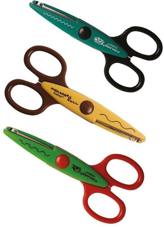 Fiskars Kidzors gezackte Schere, Satz 3 Stück