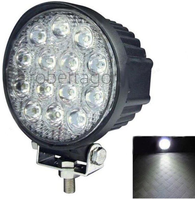 12v Runde 14 Led 42w 6000k Ip67 Zusätzliches Tiefscheinwerfer Für Geländefahrzeuge