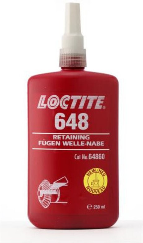 Blocpresse 24 ml Loctite 648 – Befestigung von Lagern, Hülsen, Buchsen, Einsätzen, Riemenscheiben usw. Eigenschaften: An...