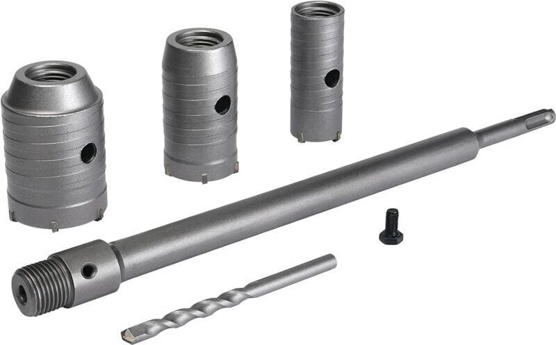 Lochsägen-Set (Ø 30 mm, 40 mm, 50 mm), 350-mm-Betonbohrer mit SDS-Plus-Verlängerung und Hartmetallspitze, Lochsäge für Z...