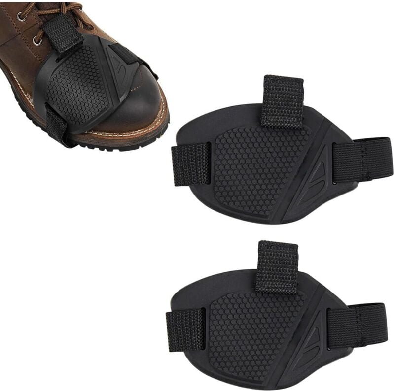 1 Paar Motorrad-Schuhschoner, Schalthebelschoner aus Gummi, Schalthebelüberzüge, passend für alle Schuhe, schwarz