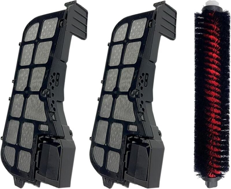 Anwendbar: 2er-Pack Wasserfilter und 1er-Pack Reinigungsbürste – Ersatzteile kompatibel mit Roborock S8 Pro Ultra Mop Au...