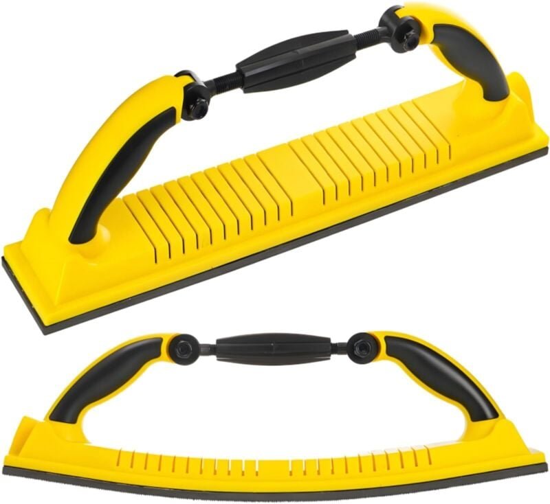 Handschleifblock, flexibler Schleifblock mit einstellbarem Radius für lange Bretter mit Klettverschluss auf der Rückseit...