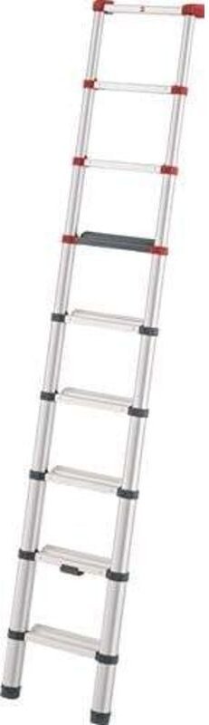 Hailo - Teleskop-Anlegeleiter Alu.9 Sprossen max.Gesamtbelastung 150kg