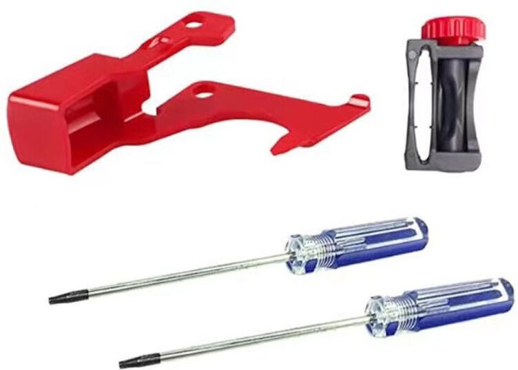 (4 Stück) Auslöseschalter V11 V10, Metallknopf für Dyson SV12 SV14 Staubsauger (Kompatibilität)