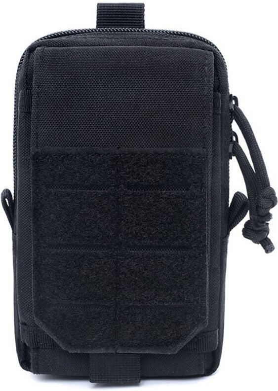 Taktische Molle-Handytasche, Gürteltasche, Militär-EDC-Tasche für Wandern, Radfahren, Reisen (schwarz) - KZQ