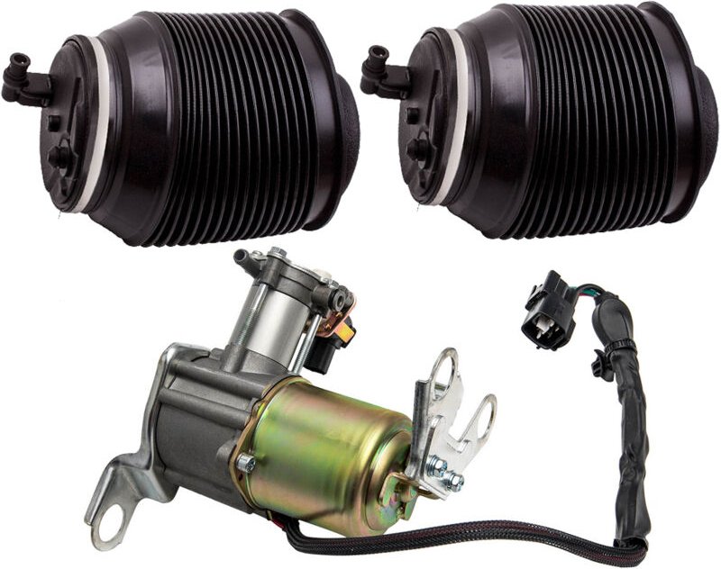 2x Luftfederung Hinten + 1x Kompressor for Toyota Land Cruiser 120 Lexus GX470