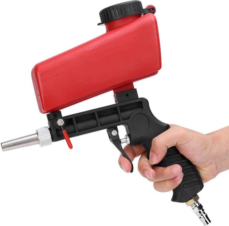 Industrielles pneumatisches Sandstrahlgerät, tragbar und verstellbar