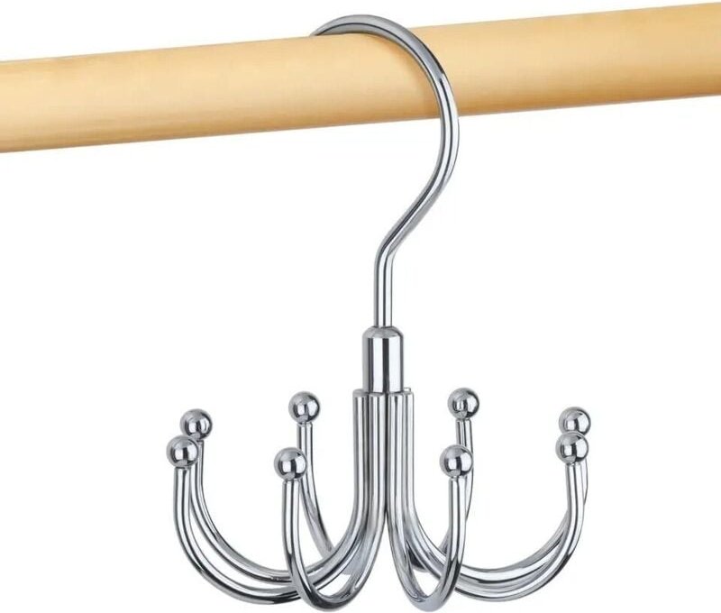 BEBUSINGOTO Gürtelaufhänger, drehbarer Gürtelhalter, Schrank-Zubehör-Organizer, max. 24 Speicherkapazität, Aufbewahrungs...