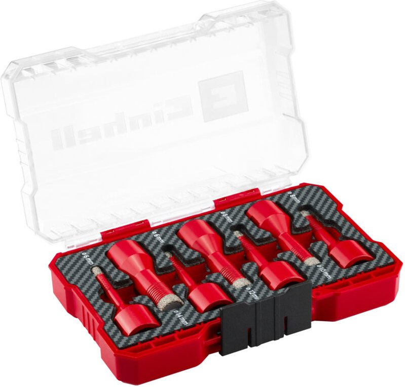 Einhell - 500400 Fliesenbohrer-Set 7teilig 6 mm, 8 mm, 10 mm, 12 mm, 14 mm M14 1 Set