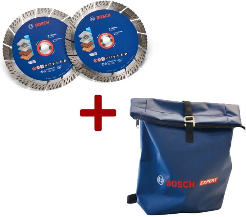 Bosch Professional - Bosch 2x expert MultiMaterial Diamanttrennscheiben + gratis expert Rucksack