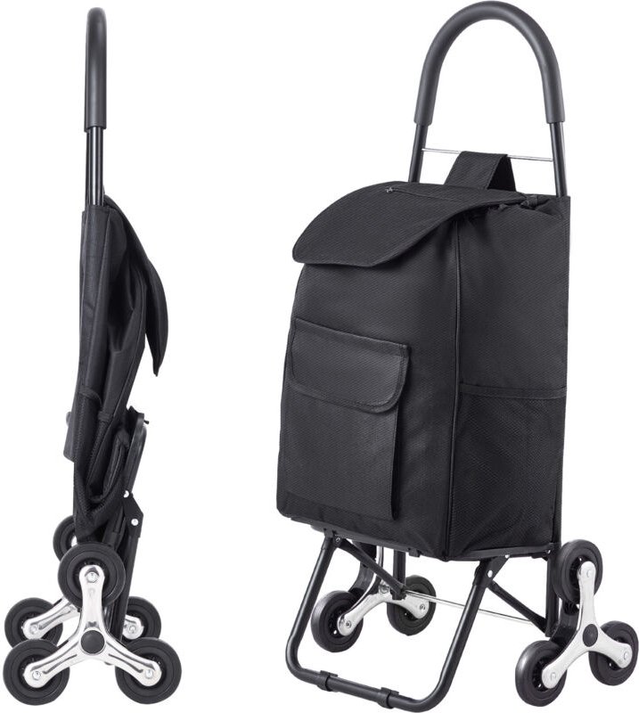 Mophorn - Treppensteiger-Trolley, 36 l zusammenklappbarer Einkaufswagen. Ein praktischer Wagen mit 6 Rädern und einer Ox...