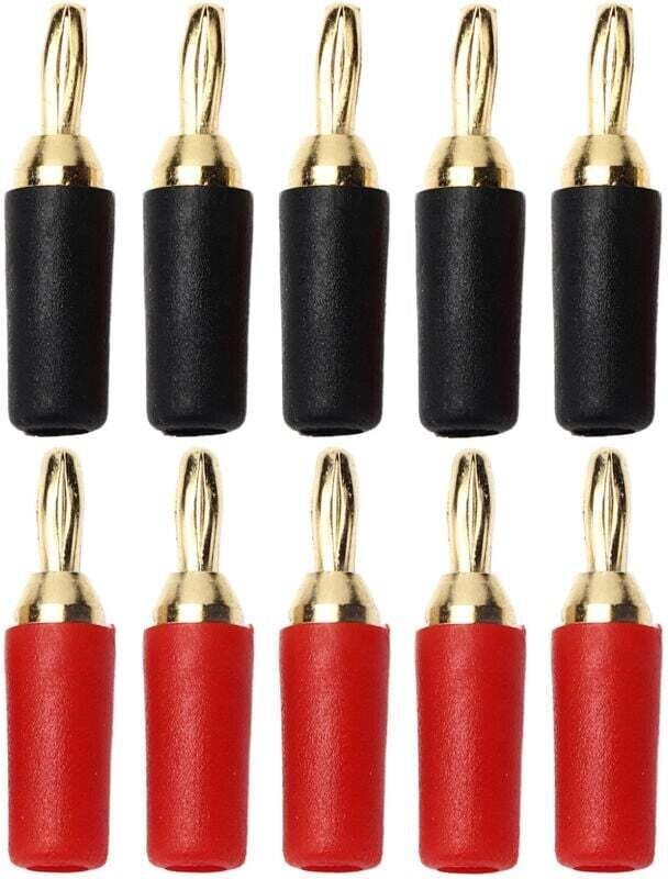 Vtizikl Lot de 5 paires (10 pièces) de fiches bananes de 2.5mm