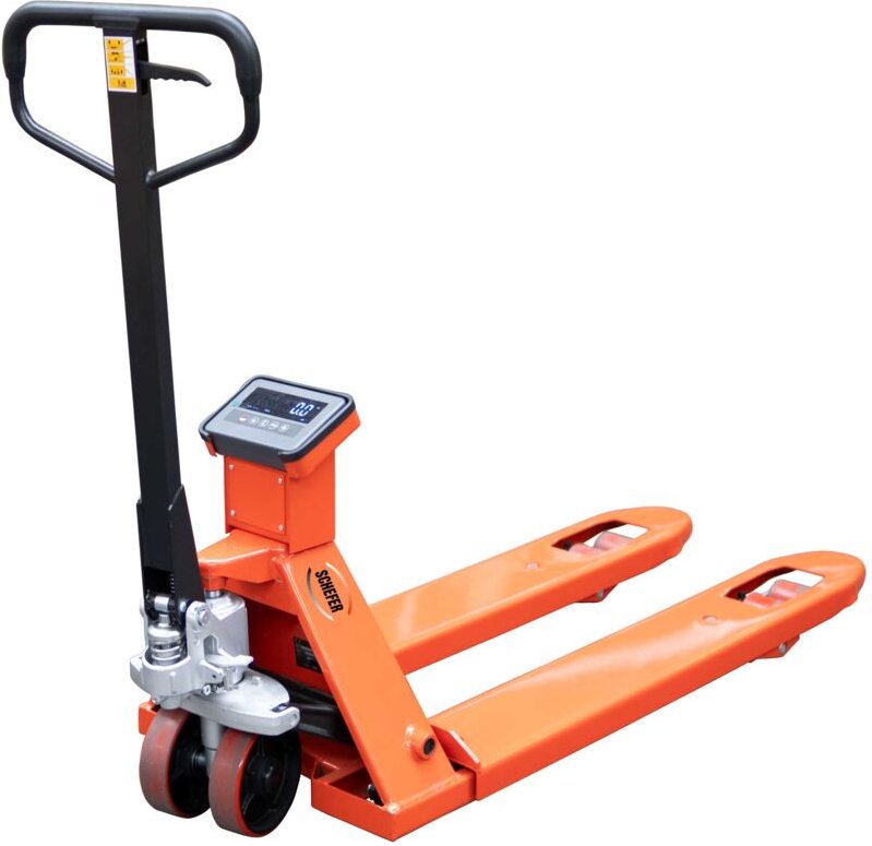 Schefer Gabelhubwagen Eco mit Waage Tragkraft 2000kg