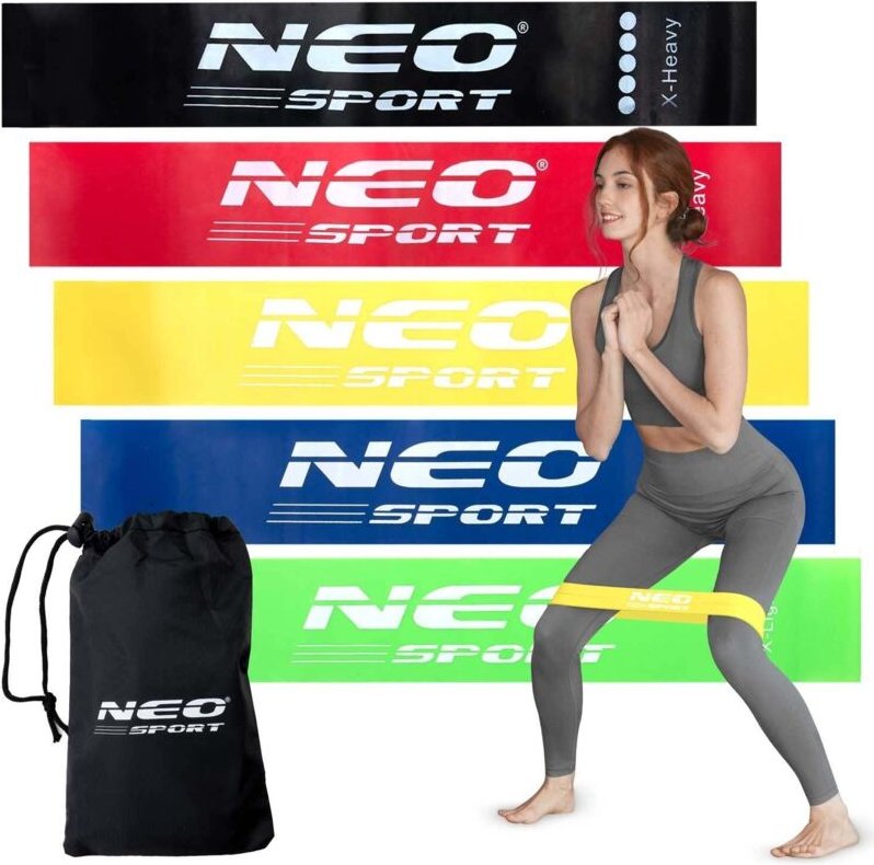 Set mit Trainingsbändern NS-959 Neo-Sport, 5-tlg