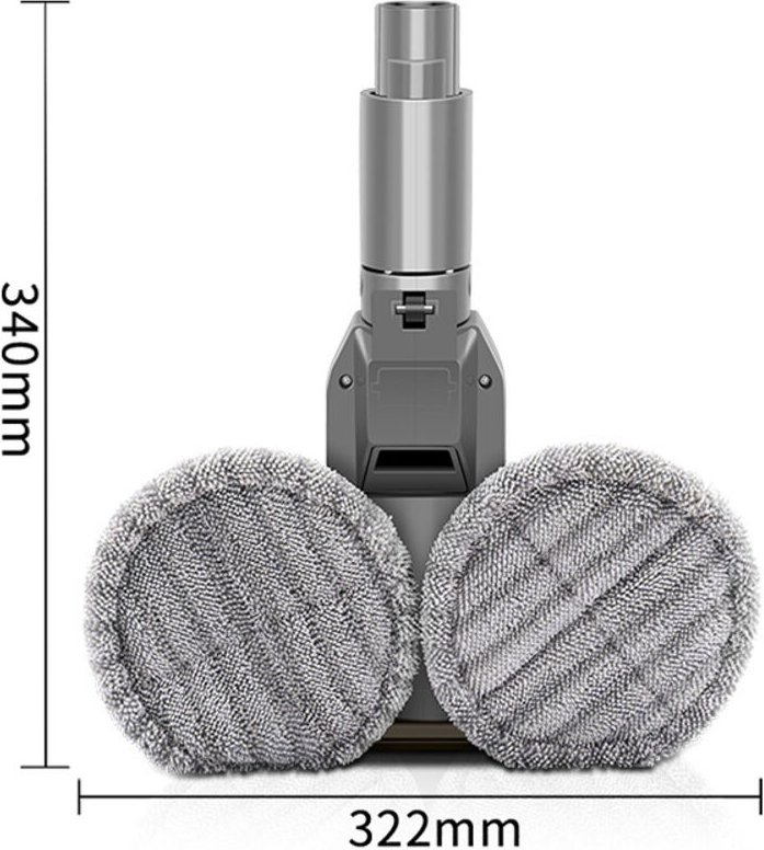 Elektrischer Wischmoppkopf für Nass- und Trockenreinigung, kompatibel mit Dyson V6, V7, V8, V9, V10 und V11 + Wassertank...